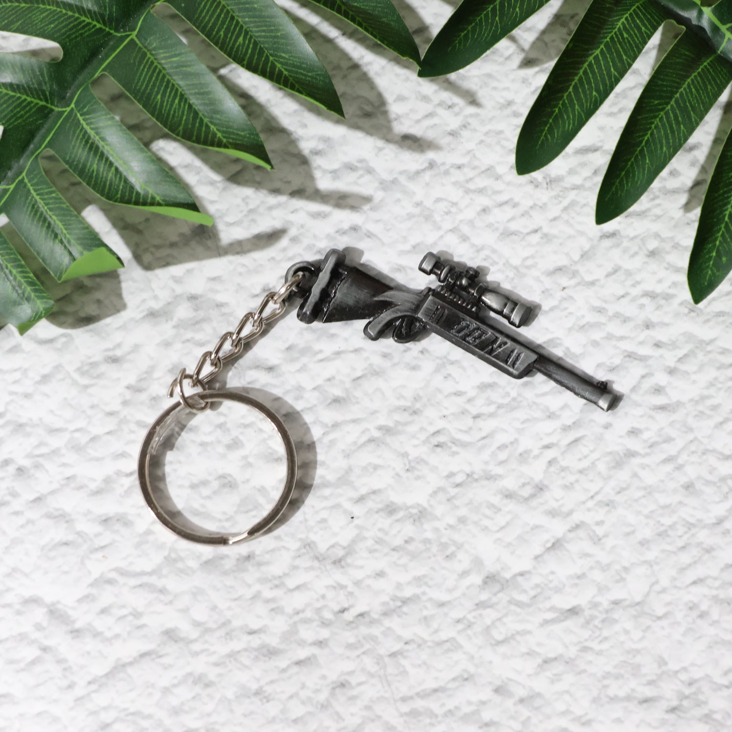 Premium Metal Rifle Gun Shape Keychain (1 Pc)