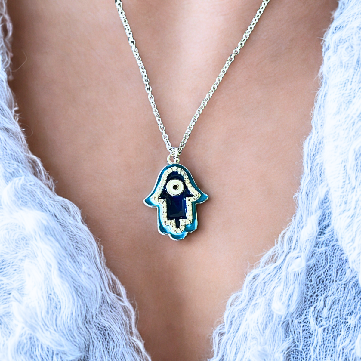 AuraGuard Hamsa Pendant
