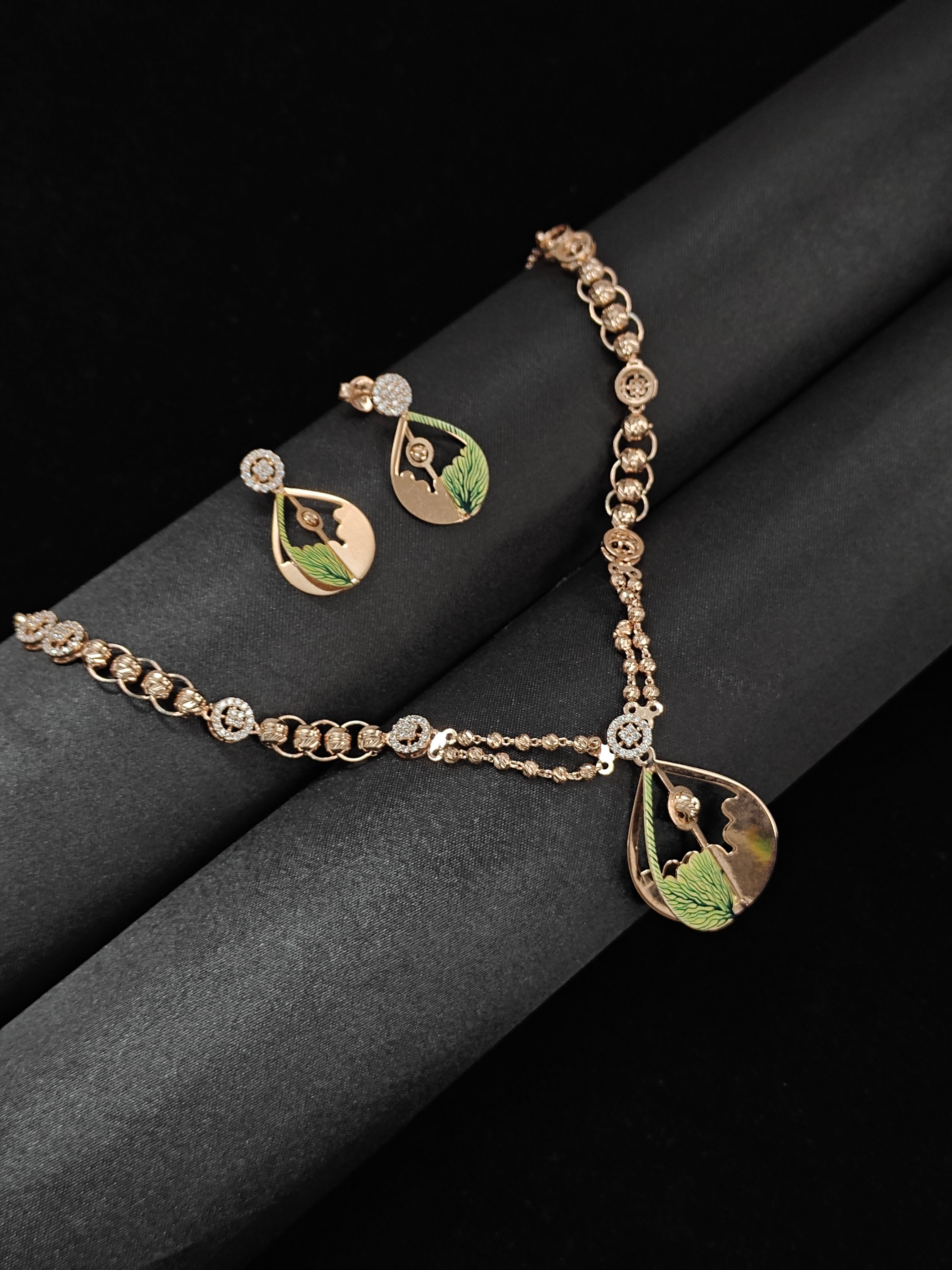 Designer 925 Silver Necklace Set