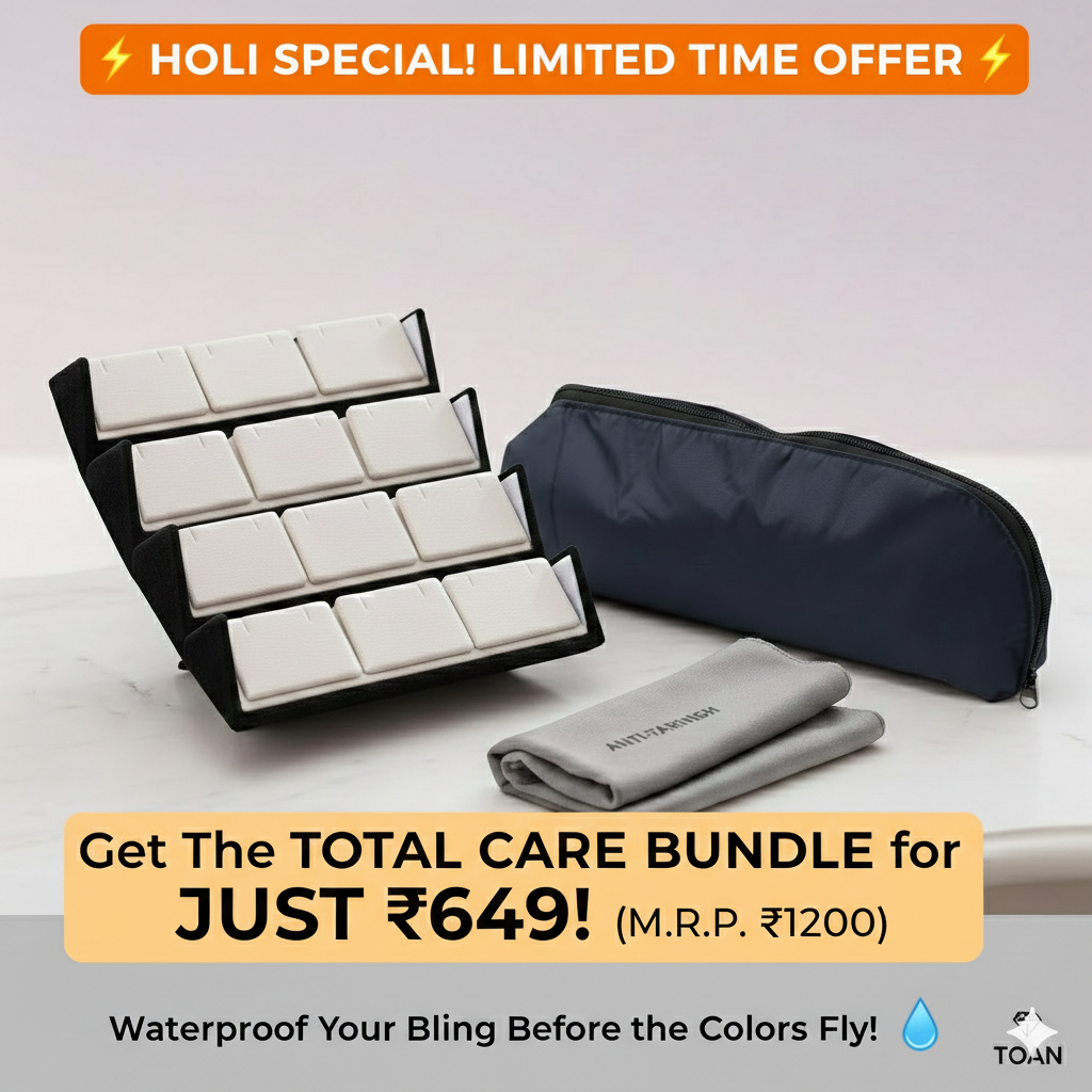 Jewelry Storage Organizer for Earrings | Travel Pouch & Cleaning Cloth Combo