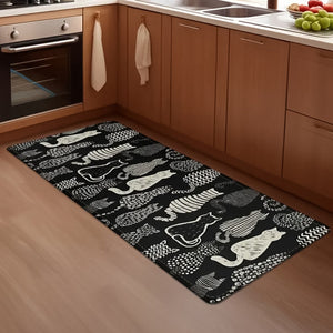 2 Pc Soft Kitchen Rug Mat Set