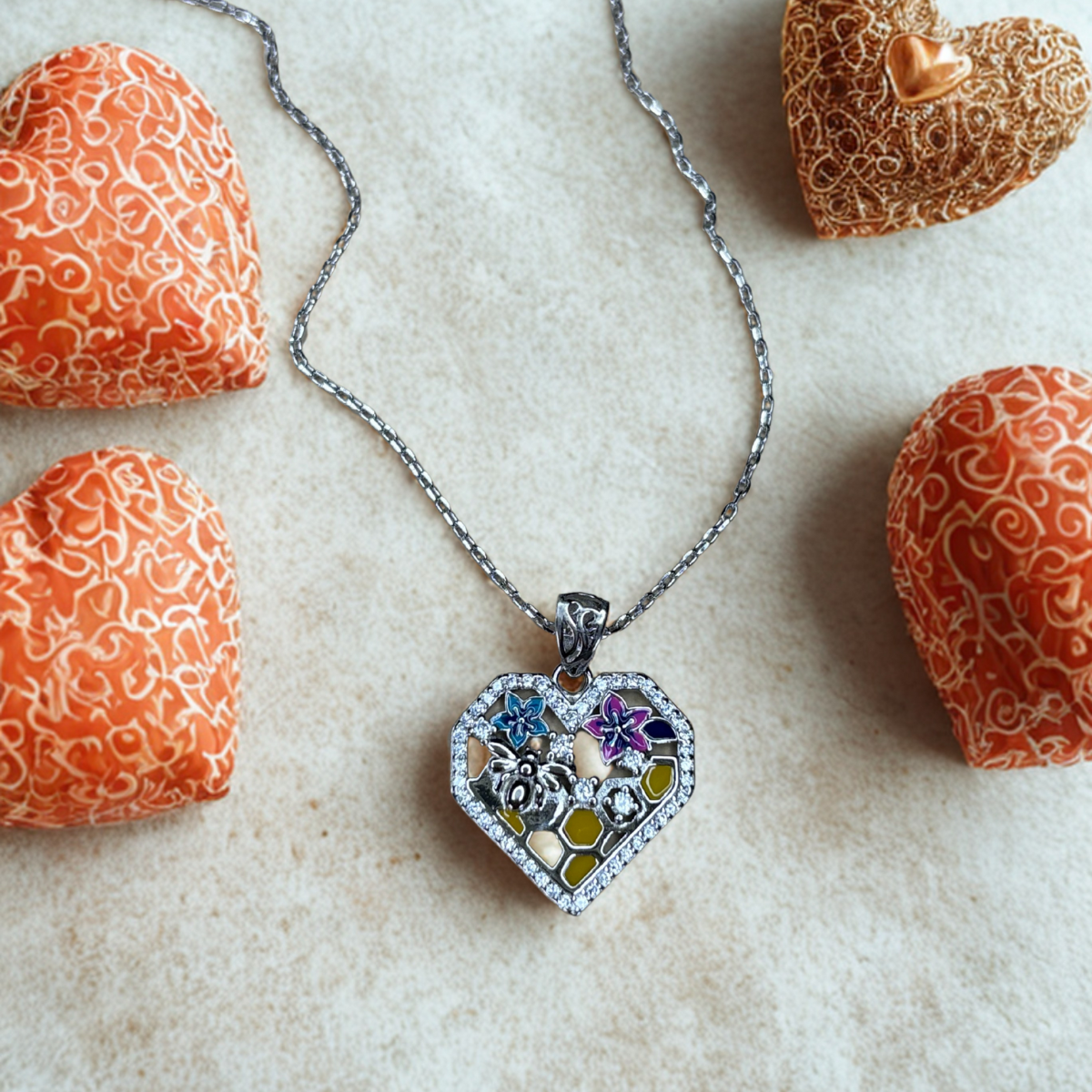 Garden of Love Heart Pendant