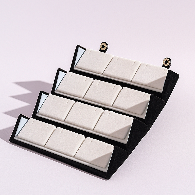 Velvet 12 Pair Earrings Organizer Jewellery Storage Box For Women