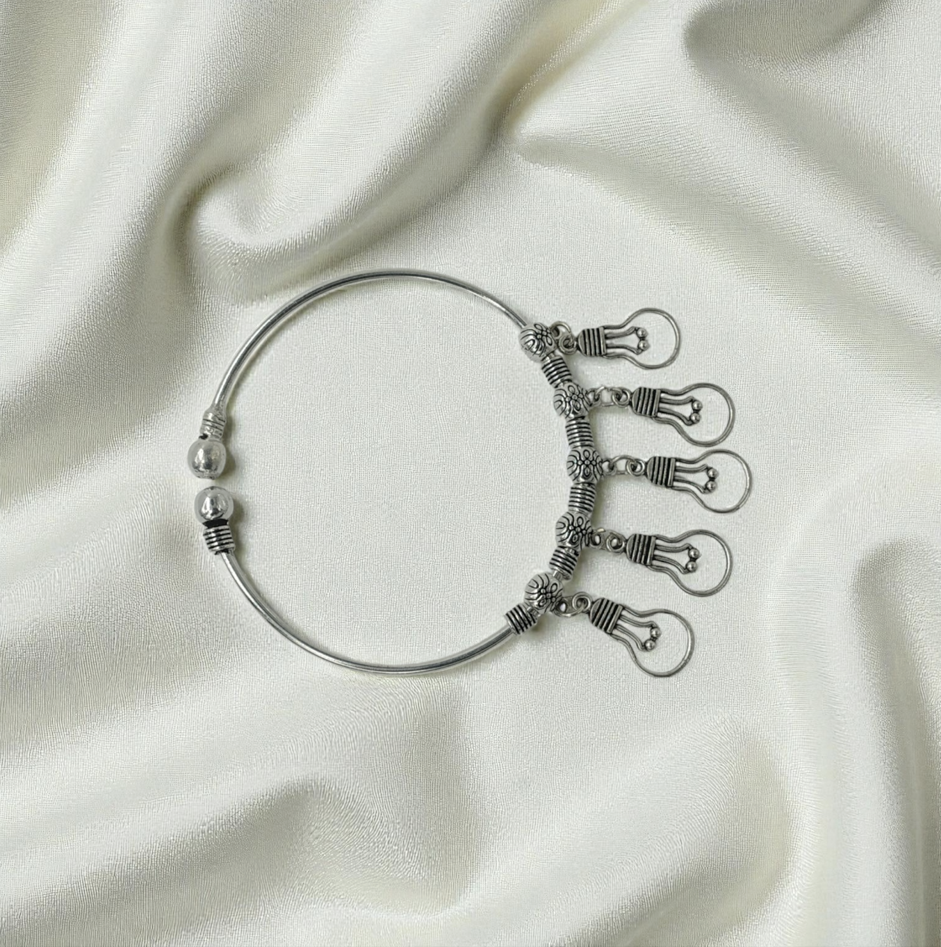 Glow-Getter Silver Bangle