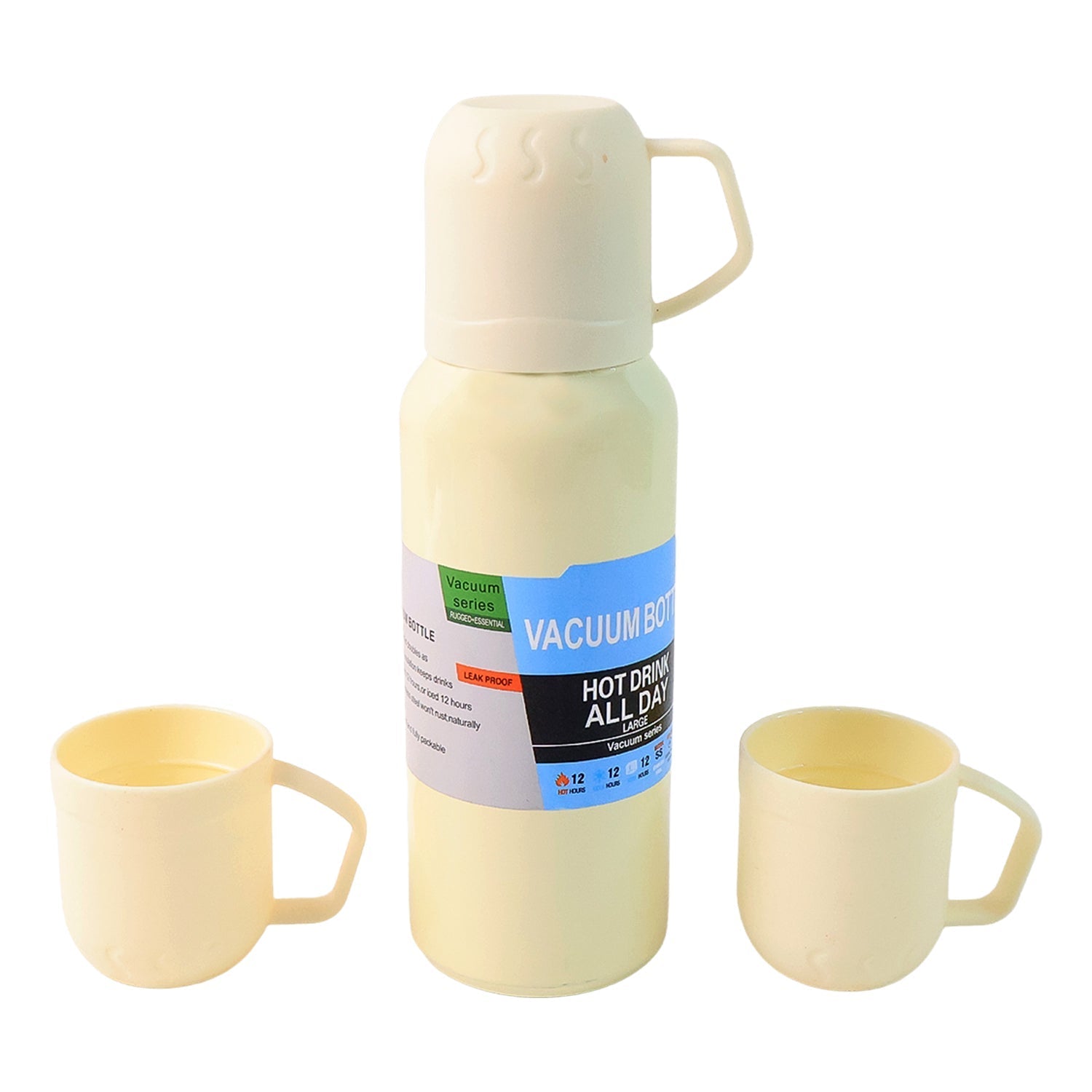 White Vacuum Flask Gift Set
